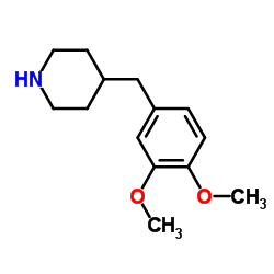 4-(3,4-二甲氧基-苄基)-哌啶结构式