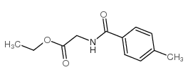 ethyl 2-[(4-methylbenzoyl)amino]acetate结构式