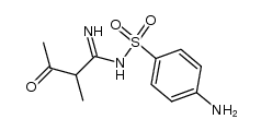 2-methyl-N-sulfanilyl-acetoacetamidine Structure