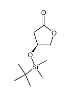 3-(S)-O-{[(1,1-dimethyl)ethyl dimethylsilyl]oxy}-γ-butyrolactone结构式