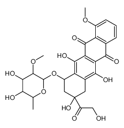 7(O)-(6-Deoxy-2-O-methyl-alpha-L-talopyranosyl)adriamycinone structure