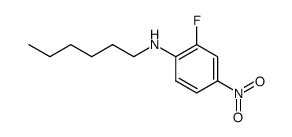 2-fluoro-N-hexyl-4-nitroaniline Structure