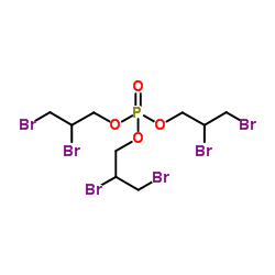磷酸三(2,3-二溴丙基)酯结构式