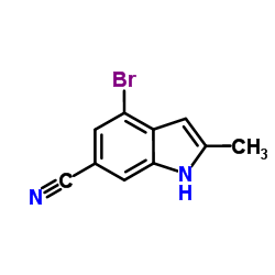 4-Bromo-2-methyl-1H-indole-6-carbonitrile Structure