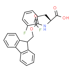 (S)-2-((((9H-Fluoren-9-yl)methoxy)carbonyl)amino)-3-(2,3-difluorophenyl)propanoic acid Structure