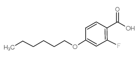 2-FLUORO-4-N-HEXYLOXYBENZOIC ACID Structure