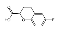 (R)-6-氟-3,4-二氢苯并吡喃-2-甲酸结构式