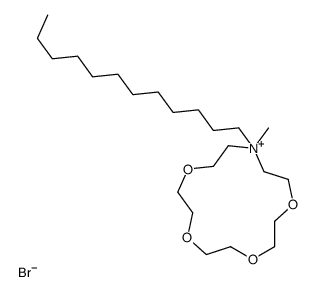 N-dodecyl-N-methylmonoazonium 15-crown Structure