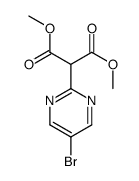 Dimethyl 2-(5-bromopyrimidin-2-yl)malonate structure