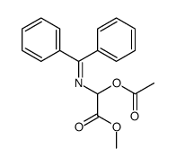 methyl 2-acetyloxy-2-(benzhydrylideneamino)acetate结构式