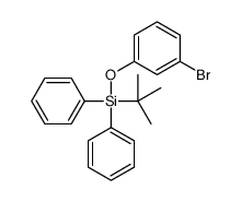 (3-溴苯氧基)(叔丁基)二苯基硅烷结构式