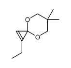 2-ethyl-6,6-dimethyl-4,8-dioxaspiro[2.5]oct-1-ene结构式