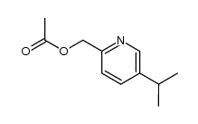 2-acetoxymethyl-5-isopropylpyridine Structure