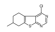 4-氯-7-甲基-5,6,7,8-四氢[1]苯并噻吩[2,3-d]嘧啶结构式