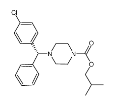 isobutyl (R)-4-((4-chlorophenyl)(phenyl)methyl)piperazine-1-carboxylate Structure