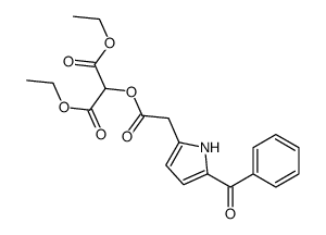 diethyl 2-[2-(5-benzoyl-1H-pyrrol-2-yl)acetyl]oxypropanedioate结构式