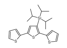 2,5-bis(2-thienyl)-3-(triisopropylsilyl)thiophene Structure