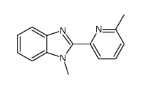 1-methyl-2-(6-methylpyridin-2-yl)benzimidazole结构式
