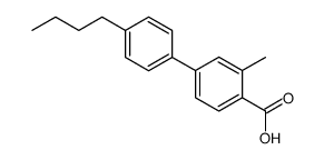 4-丁基-3-甲基-[1,1-二联苯]-4-羧酸结构式