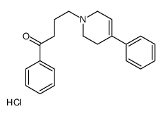 1-phenyl-4-(4-phenyl-1,2,3,6-tetrahydropyridin-1-ium-1-yl)butan-1-one,chloride Structure