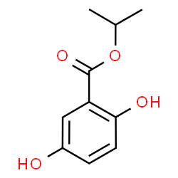 Benzoic acid, 2,5-dihydroxy-, 1-Methylethyl ester structure