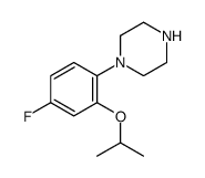 1-(4-fluoro-2-propan-2-yloxyphenyl)piperazine Structure