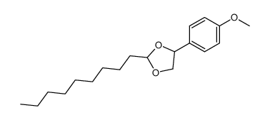 4-(4-methoxyphenyl)-2-nonyl-1,3-dioxolane Structure