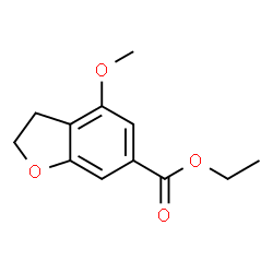 4-甲氧基-2,3-二氢苯并呋喃-6-甲酸乙酯结构式