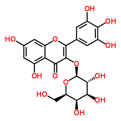 杨梅酮3-O-半乳糖苷结构式