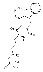 (S)-2-芴甲氧羰基氨基己二酸 6-叔丁酯结构式