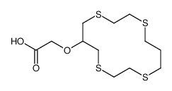 3,6,10,13-四硫化环十四烷-1-氧化乙酸结构式