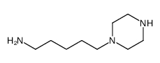 1-(5-氨基戊基)哌嗪结构式