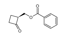 (S)-2-[(benzoyloxy)methyl]cyclobutanone结构式