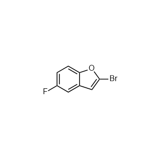 2-溴-5-氟苯并呋喃结构式