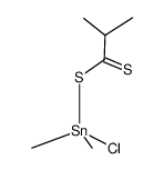 chlorodimethyl(2-methyl-1-thioxopropylthio)tin Structure