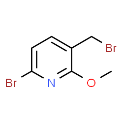 6-溴-3-(溴甲基)-2-甲氧基吡啶结构式