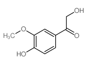 Ethanone, 2-hydroxy-1-(4-hydroxy-3-methoxyphenyl)- (9CI) Structure