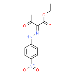 Butanoic acid, 2-[2-(4-nitrophenyl)hydrazinylidene]-3-oxo-, ethyl ester结构式