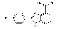 1H-苯并咪唑-7-羧酰胺,2-(4-羟基苯基)-结构式