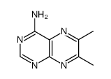 4-Pteridinamine,6,7-dimethyl-(9CI)结构式