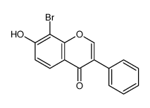 8-bromo-7-hydroxy-3-phenylchromen-4-one Structure