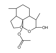(3aS,4R,6aS,7R,10R,10aR)-Octahydro-4,7-dimethyl-2H,10H-furo[3,2-i][2]benzopyran-8,10-diol 10-Acetate Structure