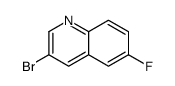 3-溴-6-氟喹啉结构式
