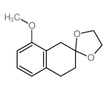 5'-methoxyspiro[1,3-dioxolane-2,3'-2,4-dihydro-1H-naphthalene]结构式