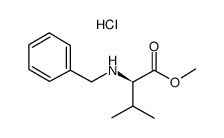 (R)-METHYL 2-(BENZYLAMINO)-3-METHYLBUTANOATE HYDROCHLORIDE结构式