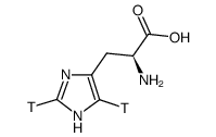 L-组氨酸-2,5-3h结构式
