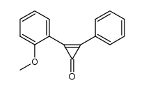(o-Methoxyphenyl)-phenylcyclopropenon Structure