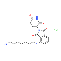 Pomalidomide-C7-NH2 hydrochloride Structure