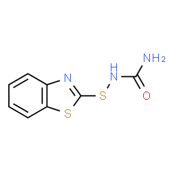 2-Benzothiazolesulfenamide,N-(aminocarbonyl)-(9CI) structure