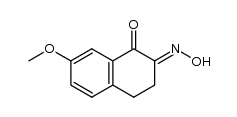 2-hydroximino-7-methoxy-1-tetralone Structure